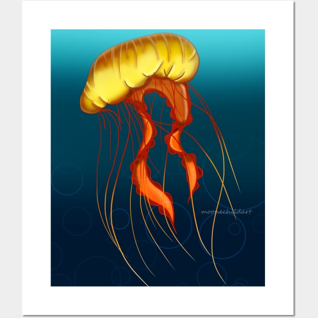 Sea Nettle Wall Art by SazaMasu